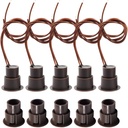 RC-36 Recessed NC Security Alarm Door Window Contact Sensor Magnetic Reed Switch 5 pcs