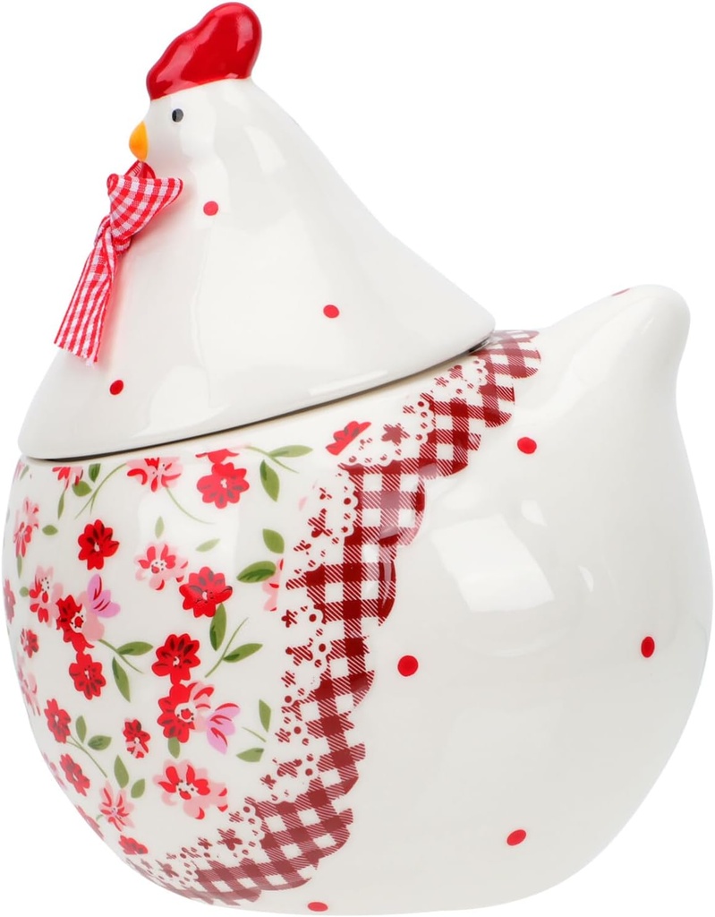 Easter Hen Shaped Ceramic Storage Jar Cute Decorative Candy Holder for Items Jewelry and Keys Compact Design for Easy Organization and Adornment