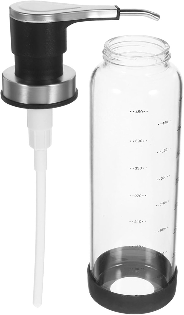 LIFKOME Syrup Dispenser Bottle Honey Syrup Dispenser Bar Pump Refillable Pump Bottle Kitchen