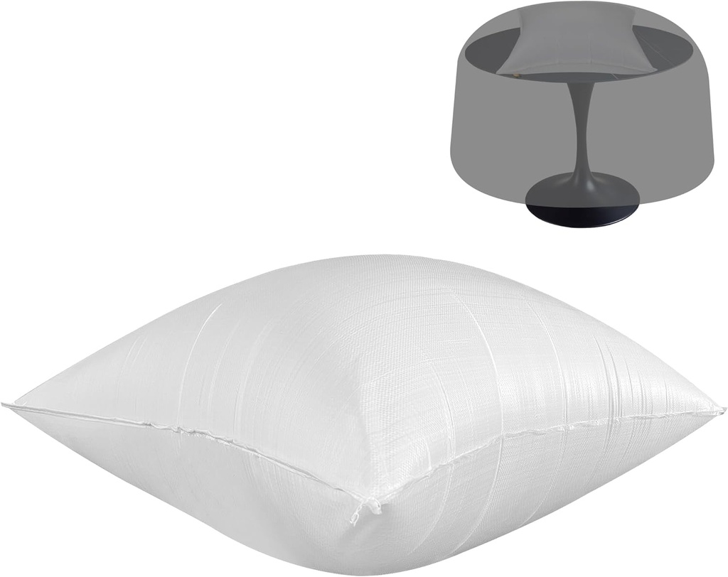 Adnee 34 x 26 Inch Patio Furniture Cover Airbag-Rectangle PP Patio Table Cover Air Pillow-Inflatable Outdoor Furniture Cover Support Prevents Leaves,Water and Snow Pooling