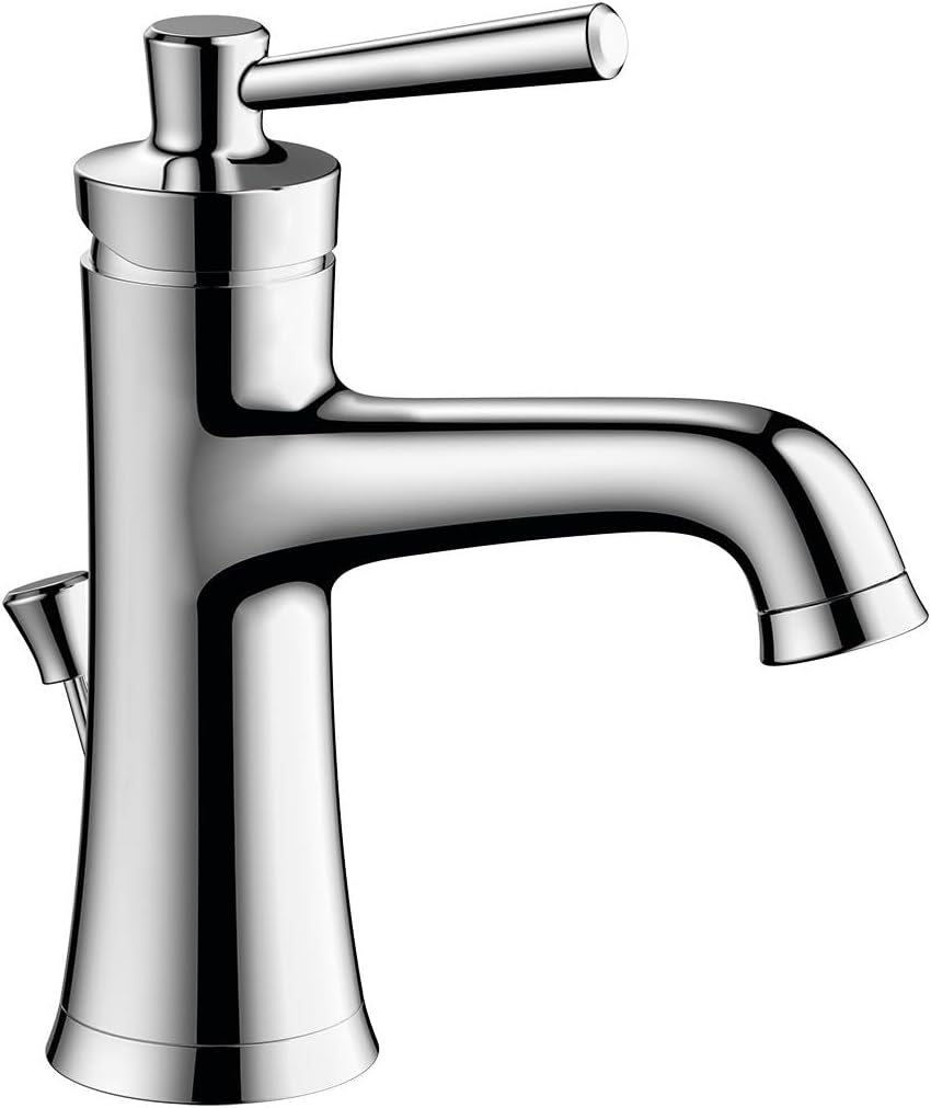 hansgrohe Joleena Transitional 1-Handle 1 8-inch Tall Bathroom Sink Faucet in Chrome, 04773000