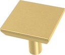 Franklin Brass Simple Square (10-Pack) Cabinet Knobs | Modern Gold Handles for Dresser Furniture Drawers/Kitchen/Door/Bathroom | 1-1/8" P40847K-117-C