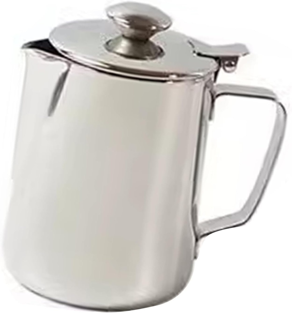 Milk Frothing Jug, Thickened Stainless Steel Milk Frothing Jug with Pointed Spout Coffee, Milk, Tea, Latte, 600 Ml