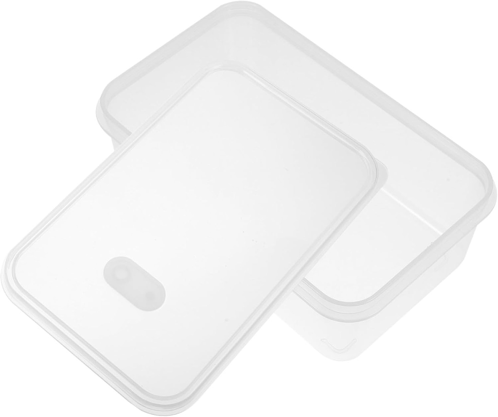 Reusable Fridge Bread Storage Box Transparent Capacity Food Container for Kitchen Airtight Sealing for Freshness for Organizing Toast Snacks More