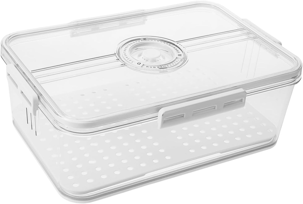 Airtight Bread Box with Recording for Homemade Bread Plastic Food Storage Container Kitchen Counter Organizer Warmth Preserving with Lid