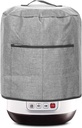 Gray Pressure Cooker Dust Cover with Top Handle and 2 Pocket for Electric Air Fryer