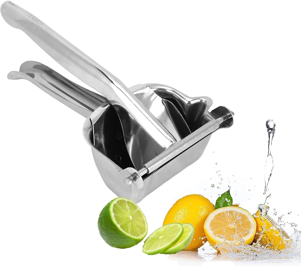 Manual Juicer, 304 Stainless Steel Lime Squeezer Tomato Press Manual Citrus Juicer with Comfortable Handle Kitchen Accessories Fresh Fruit Juice Extractor for Lemon Grape Fruit