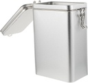 1Pc Silver Coffee Bean Sealing Can Storage Jar Airtight Food Storage Container for Coffee Tea and Snacks Multi Functional Storage Tank for Kitchen Organization
