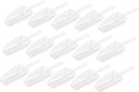 Zerodeko 15Pcs Ice Shovel Multi Purpose Plastic Scoops for Measuring Serving for Parties Bbqs and Restaurants for Protein Powders and More Easy