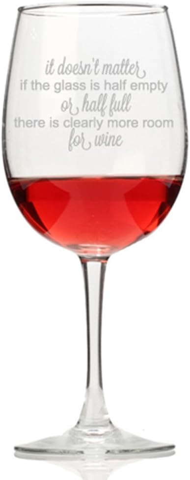 Glass Half Empty or Full Wine Glass