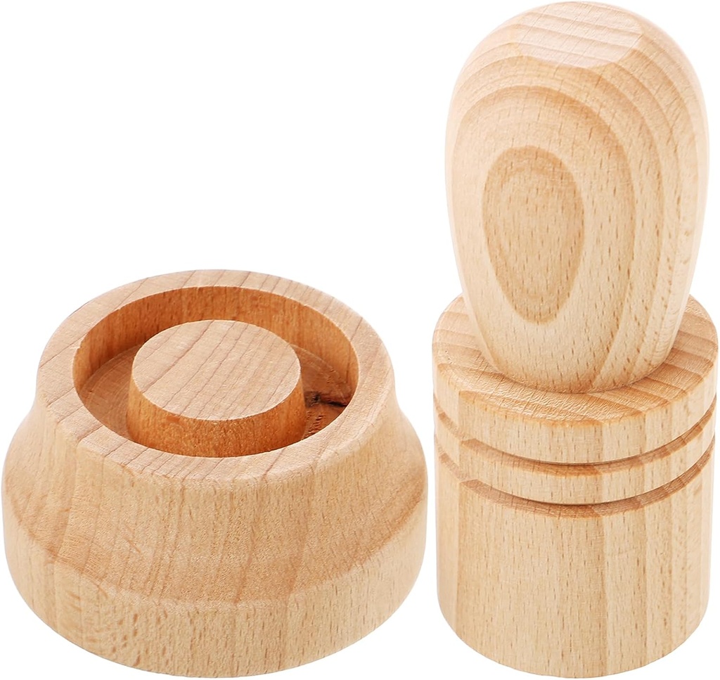 jojofuny DIY Wooden Paper Pot Maker for Gardening, Nursery Seedling Pots, Newspaper Plant Craft Tool, 5.31 X 2.67 Inch Khaki Wood