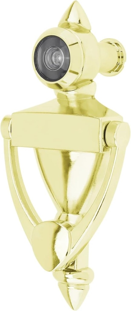 5 Inch Zinc Alloy Door Knocker for 1.38 to 1.97inch Thickness Wood Steel Doors 180 Degree High Definition Door Viewer