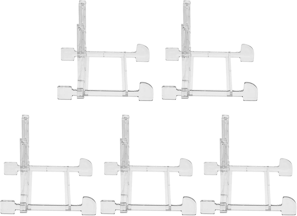 Plastic Display Stands 5pcs Plate Holders for Display Stand Kitchen Plate Racks Easy to Access