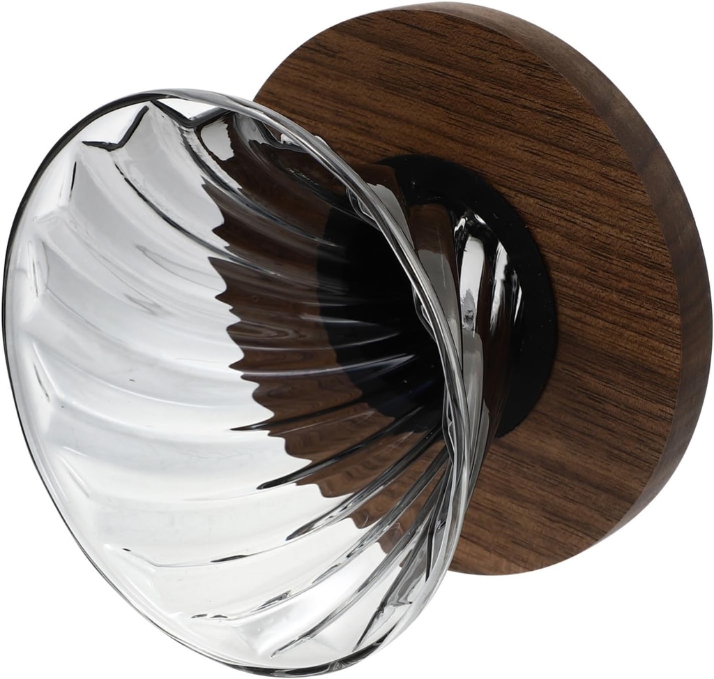 Homoyoyo Quality Ash Glass Pot Funnel Tea Pot Easy Clean Home Shop Travel Office