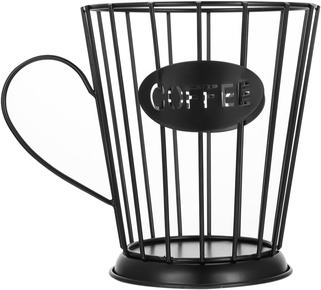 Coffee Pod Storage Holder Cup Shaped Iron Capsule Organizer for Kitchen Counter Coffee Pod Rack and Capsules Storage Basket for Home Cafe and Bar