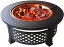 Firepit Table Outdoor Wood Burning Spark Screen Grate Grills Poker Ideal Picnics Bonfires BBQs Patio Backyard Garden