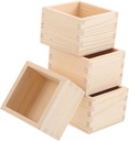 4pcs Wooden Sake Cup Organizer Japanese for Easy Storage and Transport for and Japanese Delicacies Wood Construction