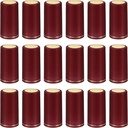 PATIKIL PVC Heat Shrink Cap with Tear Tab for Wine Bottle, 120 Pcs 30x60mm Wine Shrink Wrap Seals Sleeves Caps Shrink Top Cover Line for Wine Cellars Home Kitchen Use, Red