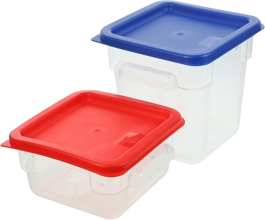 UPKOCH 2sets Kitchen Grain Storage Box Airtight Canisters for Food Organization Transparent Containers Lids for Rice Tea Flour and Grains Storage