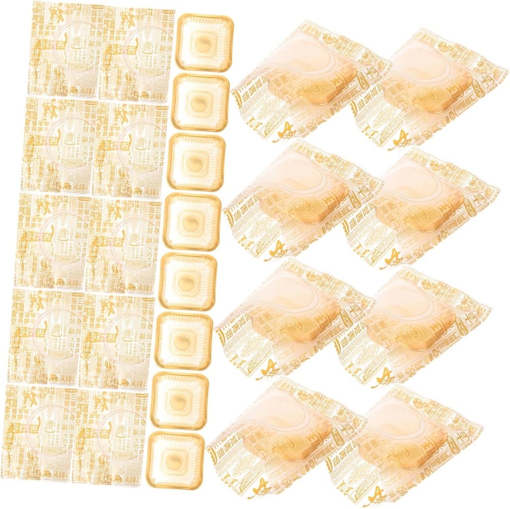 1Set Single Cupcake Packaging Tray with Moon Cake Bag Baked Food Packaging for Desserts for Bakeries Shops Home Use Durable Material