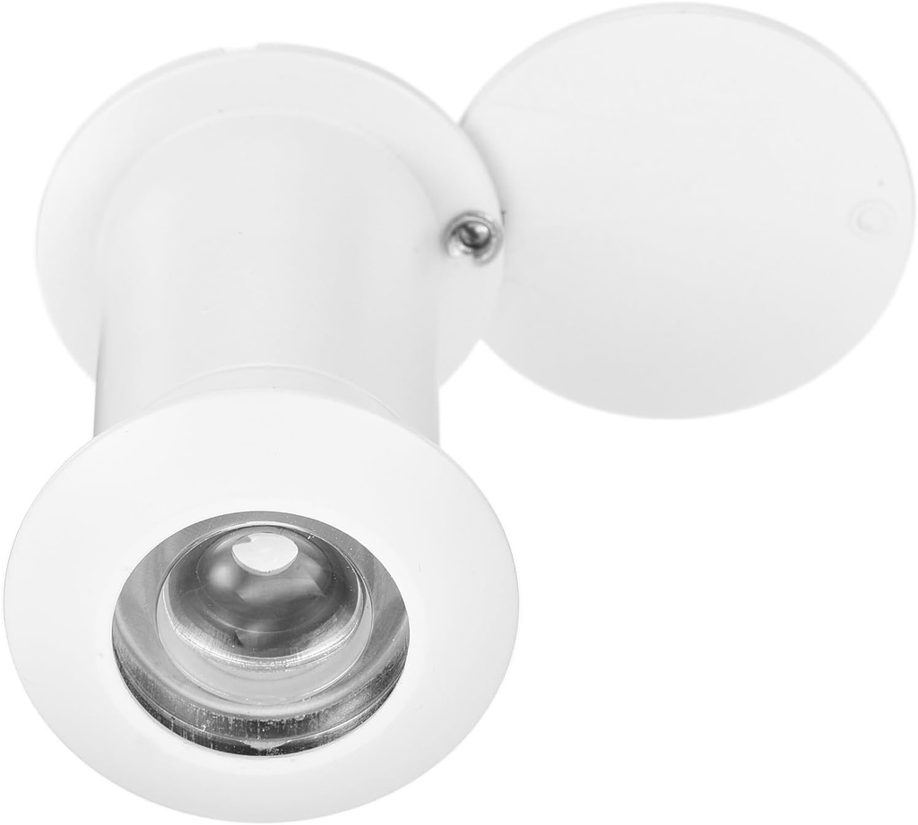 PATIKIL 15/16" Door Viewer Peephole 220-Degree Door Viewer Fits 1-3/4" to 2-15/16" Door Peep Hole with Rotating Privacy Cover for Home Office Hotel, White