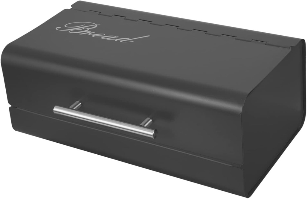 Metal Bread Box for Kitchen Countertop Large Capacity Bread Storage Container Lid Wear-Resistant Design for Home Organization