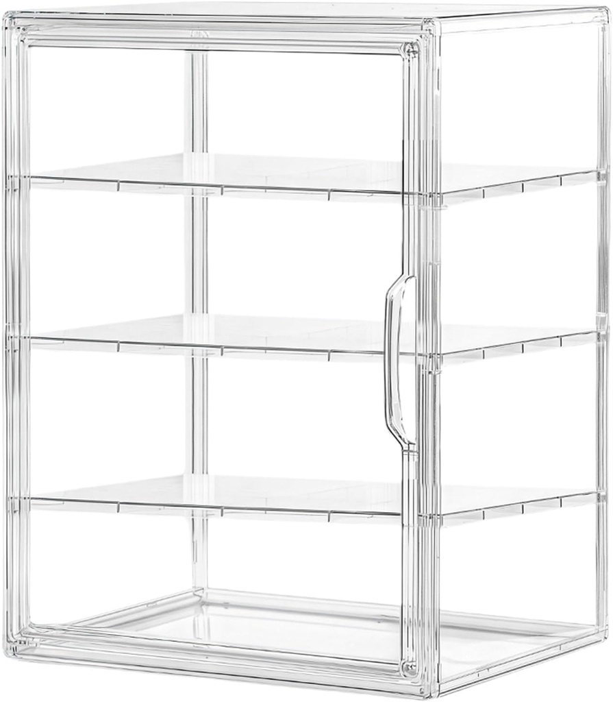 Bread Storage Case - Pastry Display Box, Airtight Kitchen Container | 4 Layer Counter Organizer for Pantry, Homemade Dough Loaf Sandwich Bagel, Food Holder Apartment Supplies