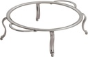 interDesign York Round Plate Stand, Satin Nickel, 10 Inch