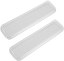 Utensil Holder for Lunch Box, 2 Pcs Clear Utensil Case Portable Flatware Box Simple Travel Tableware Storage Case Chopstick Cases for Cutlery Kit