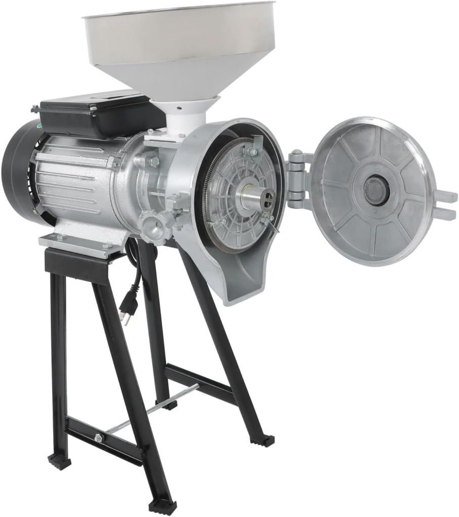 HOSTIC 3000W Wet Dry Electric Grain Mill with Funnel 110V Grain Grinder Machine for Cereals Corn Grain Wheat Feed Mill