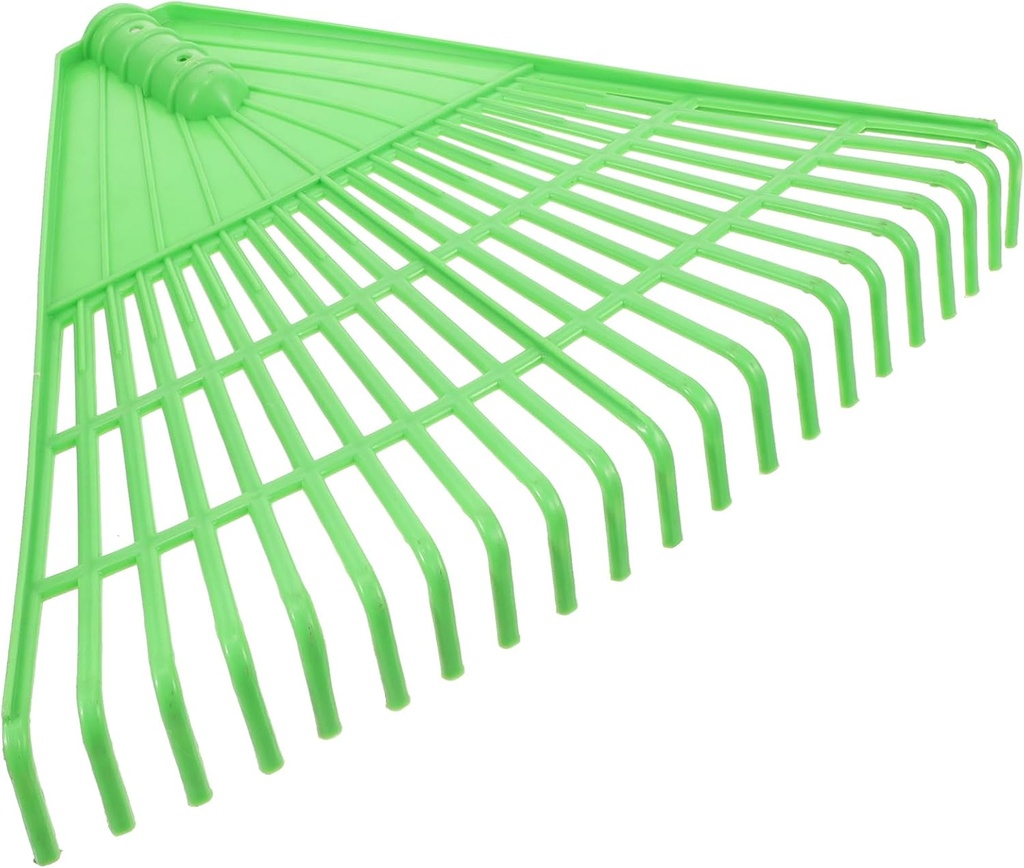 GANAZONO 21-Teeth Plastic Gardening Shrub Rake Heavy Duty Turf Rake for Lawns Leaves