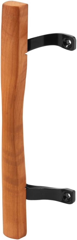 Prime-Line C 1192 6-5/8 In. Sliding Door Wood Pull Black Painted Brackets (Single Pack)