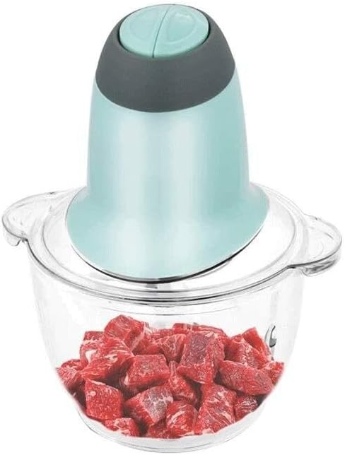 Electric Food Processor, Food Chopper with Titanium Coating Blades and Food Grade Glass Bowl, Meat Grinder for Vegetables, Fruit, Onion, Garlic, and Baby Food