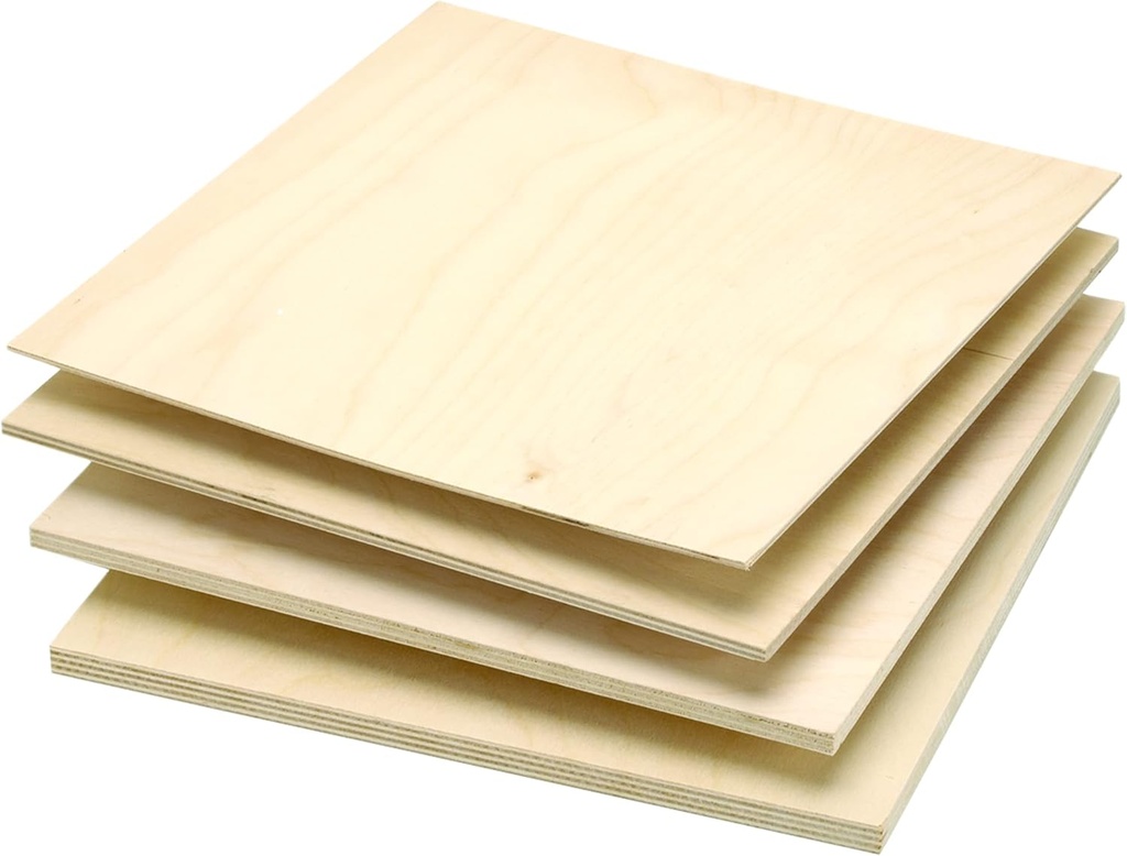 Woodcraft Baltic Birch Plywood 9Mm - 3/8" X 12" X 12" 1-Piece