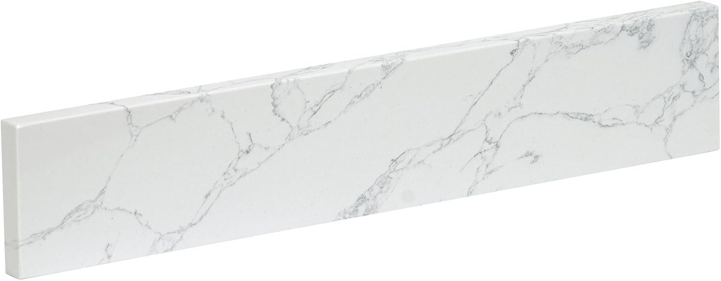 21 Inch Bathroom Vanity Sidesplashes Engineered Marble Stone Side Splash for Vanities Sink Top Bathroom Fixtures Accessories Grain White