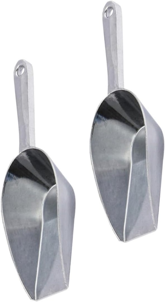 PRETYZOOM 2pcs Aluminum Alloy Ice Scoop Professional Multi-functional Shovel for Supermarkets and Bars and Lightweight Ice Tools for Kitchen Use