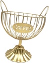 Coffee Pod Holder Practical Coffee Bar Accessories Coffee Pod Organizer Dried Fruit Storage Basket for Cafe Table Bedroom Bar, Gold(Gold)