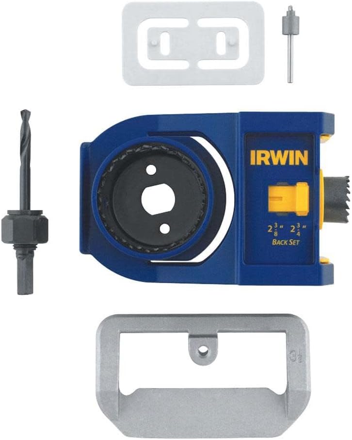 IRWIN Tools Door Lock Installation Kit, Bi-Metal (3111002), Blue