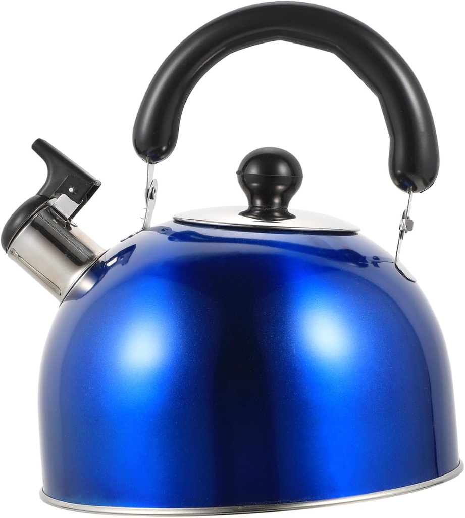 Alipis Electric Tea Kettle Stainless Steel Pot Whistling Kettle for Hot Water Portable and Safe for Kitchen