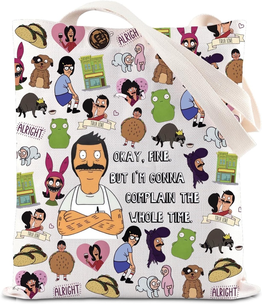 Cartoon Family Inspired Tote Bag TV Series Fan Gift Cartoon Fan Merchandise