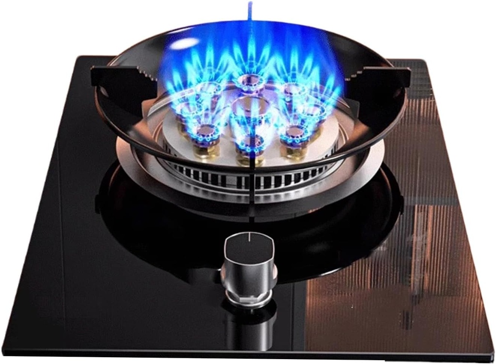 Gas Stove,Kitchen Counter Top Stove,5.2KW Catering Indoor Regulators,with Flameout Protection and Timer,for Home Kitchen(NG)