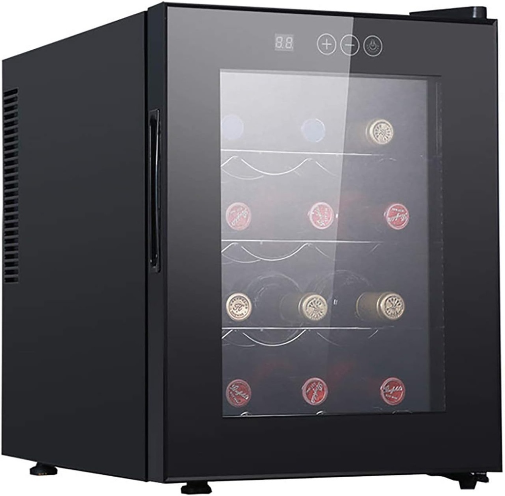 12 Bottle Compressor Wine Cooler Refrigerator Large Freestanding Wine Cellar Radiation Protection Energy Saving and Silent Intelligent Temperature Control