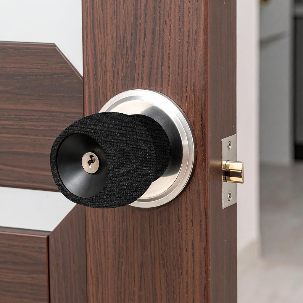 4 Pcs Round Door Handle Covers Anti-Scald and Antifreeze Door Knob Protector, Doors Knob Cushion Cover for Summer and Winter