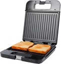 Sandwich Maker Sandwich Press with Dual-Sided Heating Grill, Non-Stick Coated Plates, Indicator Lights, 1400W Perfect for Cooking French Toast, Omelet, Grilled Cheese, Panini
