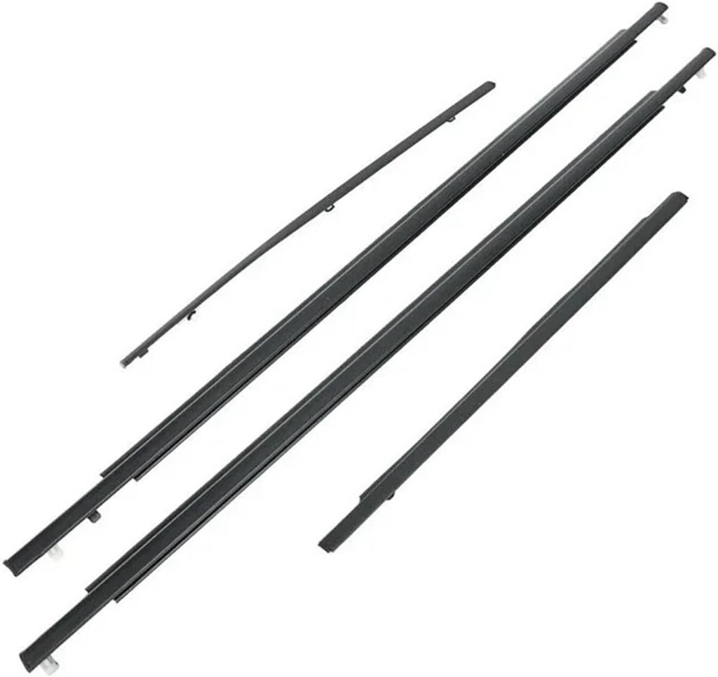 4pcs/Set Car Door Window Glass Window Seal Moulding Trims for 2007-2014