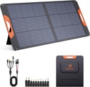 100W Portable Solar Panel,RV Essentials, 20V ETFE Foldable Solar Charger for Power Station,QC3.0 USB-A &Type-C Output,23.5% High Efficiency IP67 Waterproof for Camping RV Hurricane