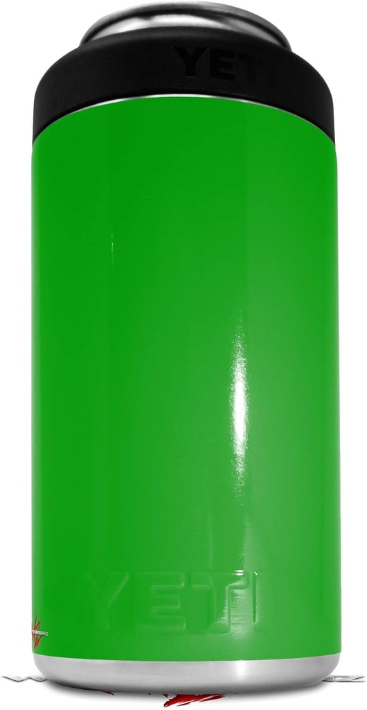 Skin Decal Wrap compatible with Yeti 16oz Tall Colster Can Cooler Insulator Solids Collection Green (COOLER NOT INCLUDED)