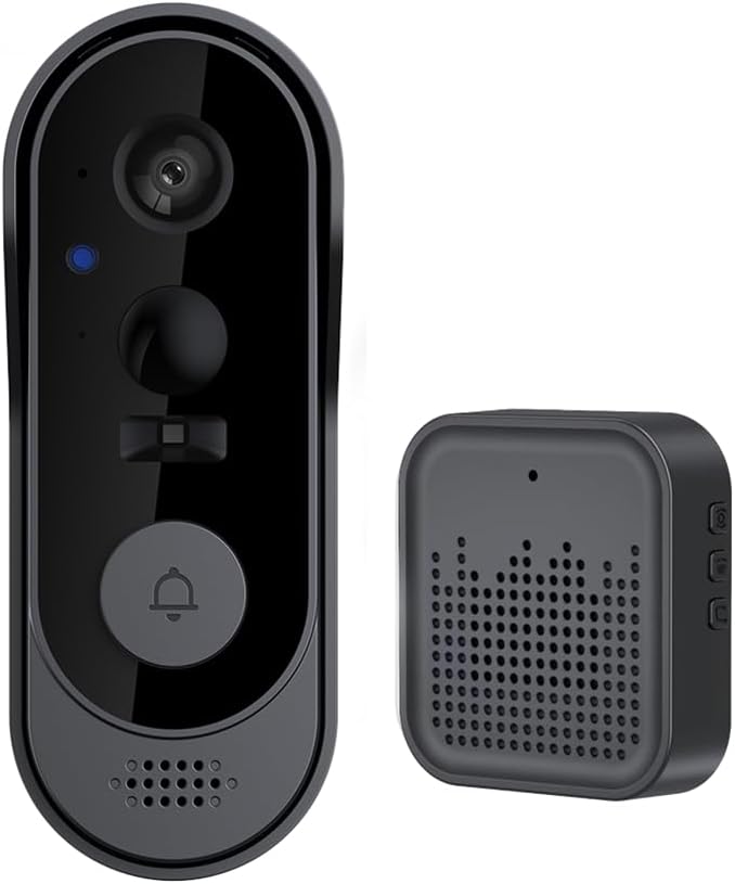 WiFi Doorbell Camera with Night Vision, Motion Detection, Remote Video Call, Home Apartment Door Peephole Viewer