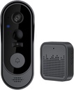 WiFi Doorbell Camera with Night Vision, Motion Detection, Remote Video Call, Home Apartment Door Peephole Viewer