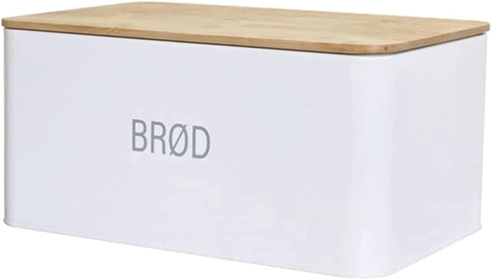 POCHY Fashion bread box Creative And Practical Bread Box, Metal Bread Storage, Bread Holder With Cutting Board Lid Space Saving Fresh Bread Bin exquisite